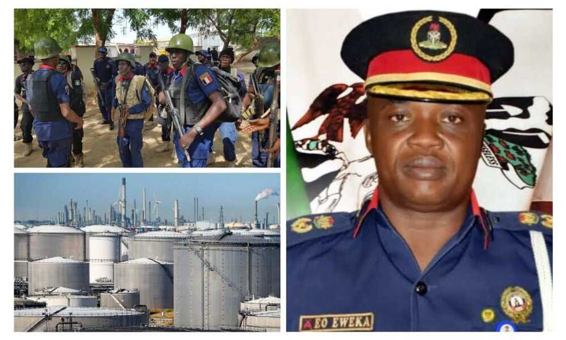 Oil tank farm, NSCDC