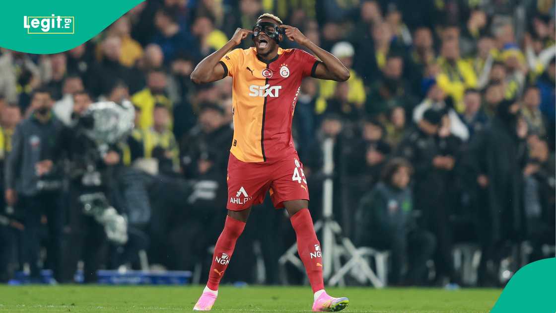 Victor Osimhen, Galatasaray, Fenerbahçe, Ulker Stadium, Kadikoy, Istanbul, Turkiye, Turkish Cup. Victor Osimhen, Galatasaray, Fenerbahçe, Ulker Stadium, Kadikoy, Istanbul, Turkiye, Turkish Cup.