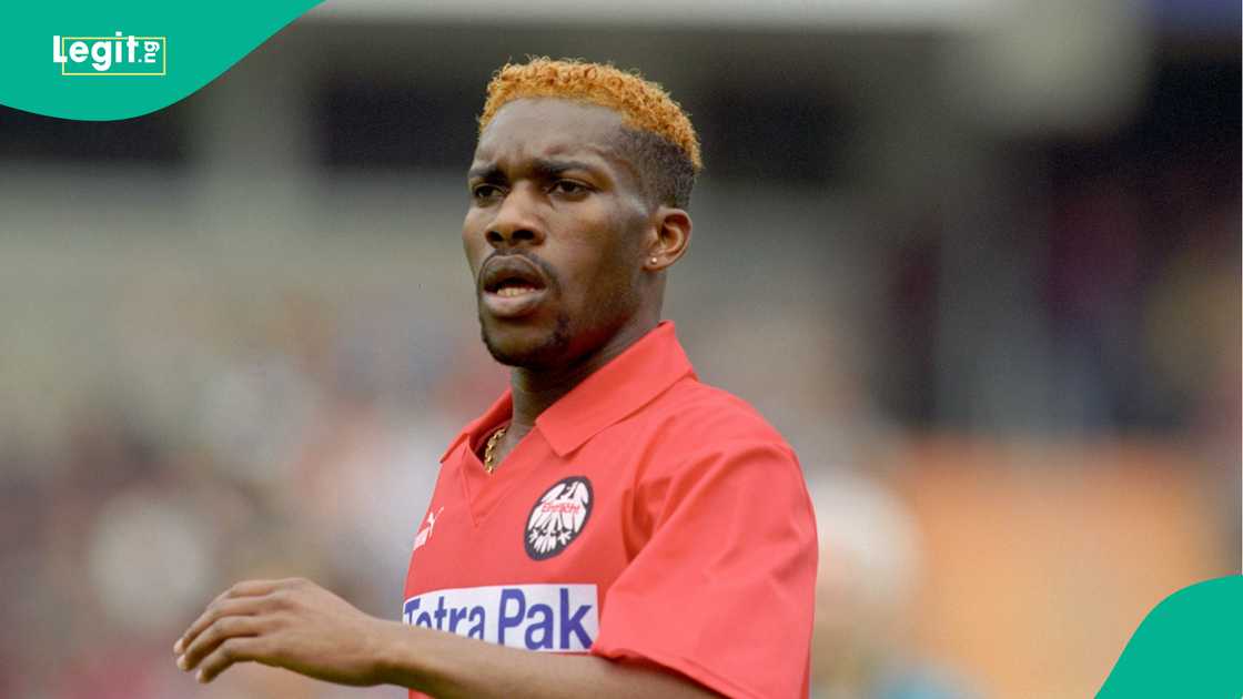 Jay Jay Okocha, Super Eagles, Oliver Kahn, Eintracht Frankfurt, Bundesliga Jay Jay Okocha, Super Eagles, Oliver Kahn, Eintracht Frankfurt, Bundesliga