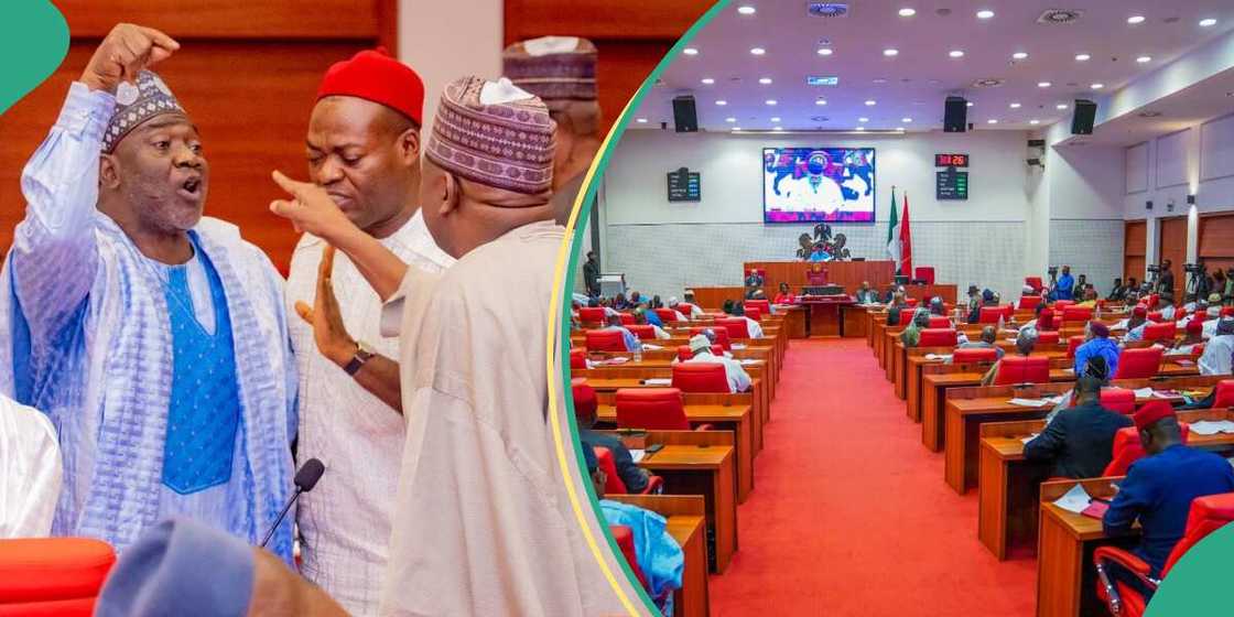 The Senate has been embroiled with issues of budget padding. The Senate has been embroiled with issues of budget padding.