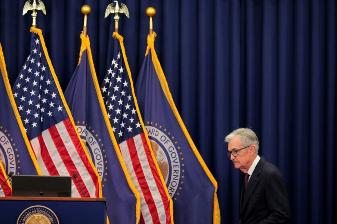 Federal Reserve boss Jerome Powell warned there was 'no risk-free path' on interest rates