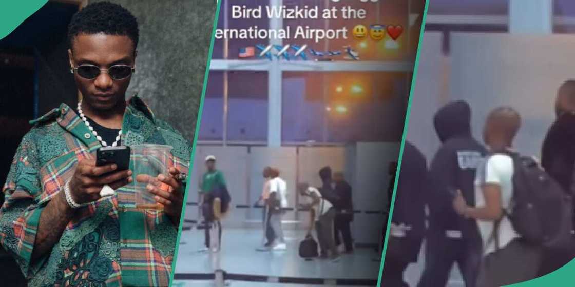 Videos of Nigerian singer Wizkid at the Lagos airport leaks online Videos of Nigerian singer Wizkid at the Lagos airport leaks online