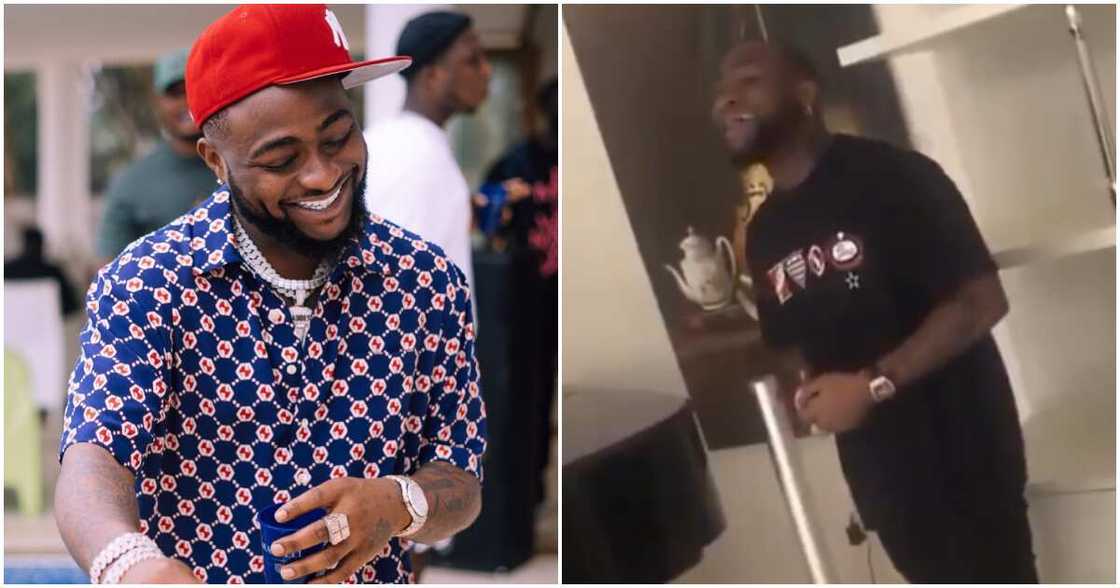 Footage of Davido singing goes viral on social media Footage of Davido singing goes viral on social media