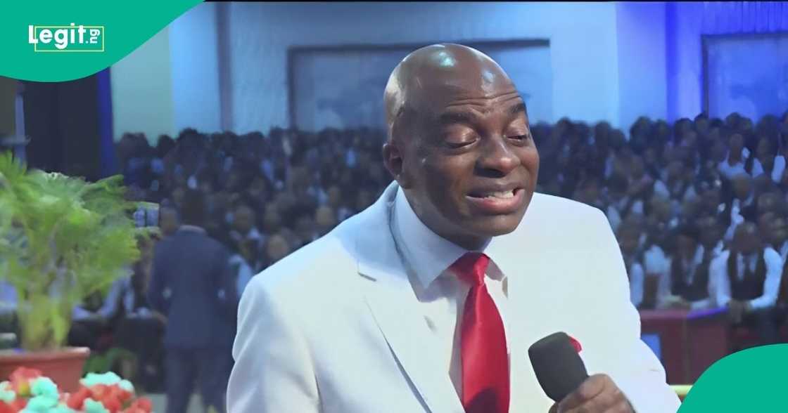 A woman who caused Bishop Oyedepo to stumble at a church event in the U.S. later conceived, and the video is now trending.