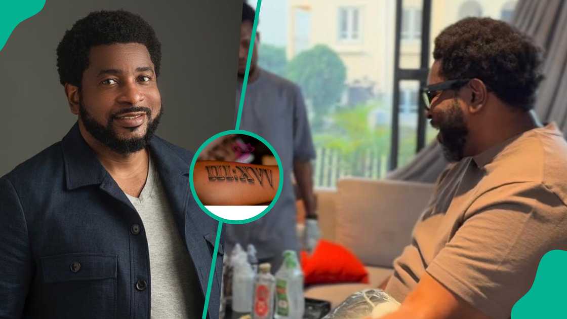 Kingsley Okonkwo shows off new tattoo Kingsley Okonkwo shows off new tattoo