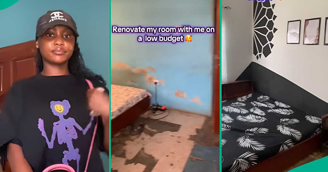 A Nigerian lady, Peace Ayanlowo, gives a breakdown of the amount she spent while renovating her room. A Nigerian lady, Peace Ayanlowo, gives a breakdown of the amount she spent while renovating her room.