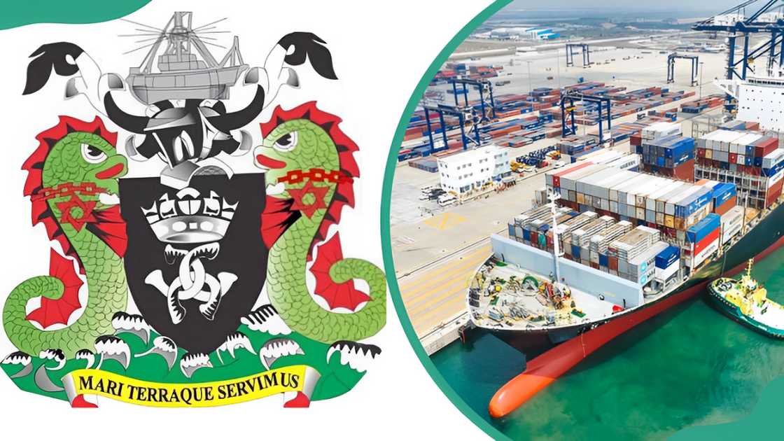 NPA logo and view of the port