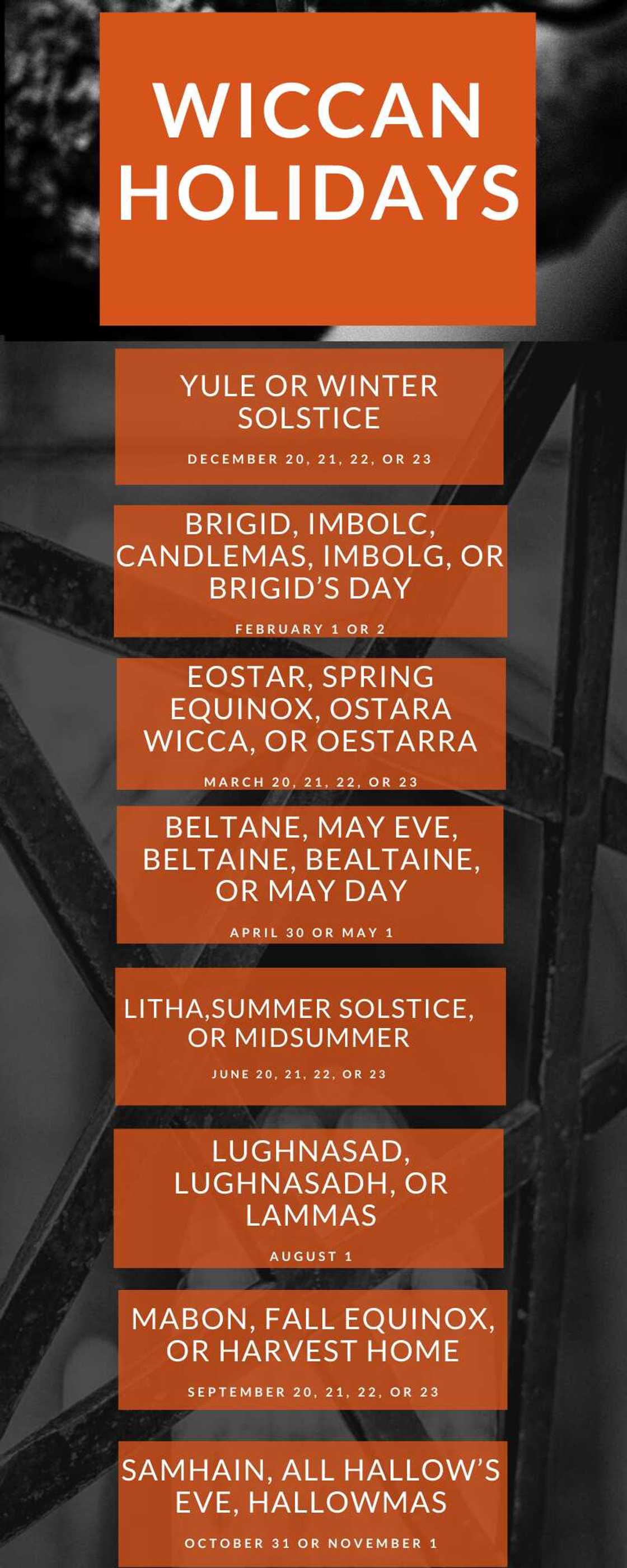 Wiccan holidays Wiccan holidays