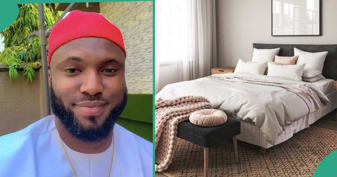 Man says men should have separate room from their wives. Man says men should have separate room from their wives.
