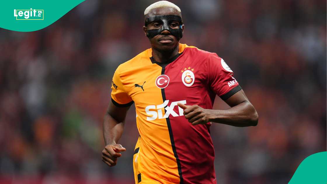Victor Osimhen, Galatasaray, Istanbul Basaksehir, Rams Park, Istanbul, Turkiye, Super Lig. Victor Osimhen, Galatasaray, Istanbul Basaksehir, Rams Park, Istanbul, Turkiye, Super Lig.