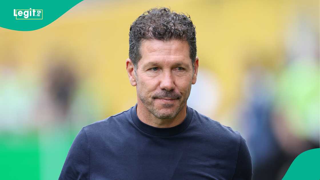 Diego Simeone, Atletico Madrid, Seattle Sounders, Lumen Stadium, Seattle, Washington DC, USA, FIFA Club World Cup. Diego Simeone, Atletico Madrid, Seattle Sounders, Lumen Stadium, Seattle, Washington DC, USA, FIFA Club World Cup.