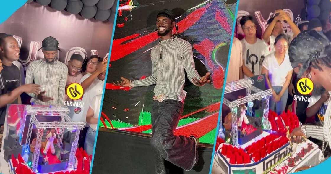 Black Sherif at his 22nd birthday party Black Sherif at his 22nd birthday party