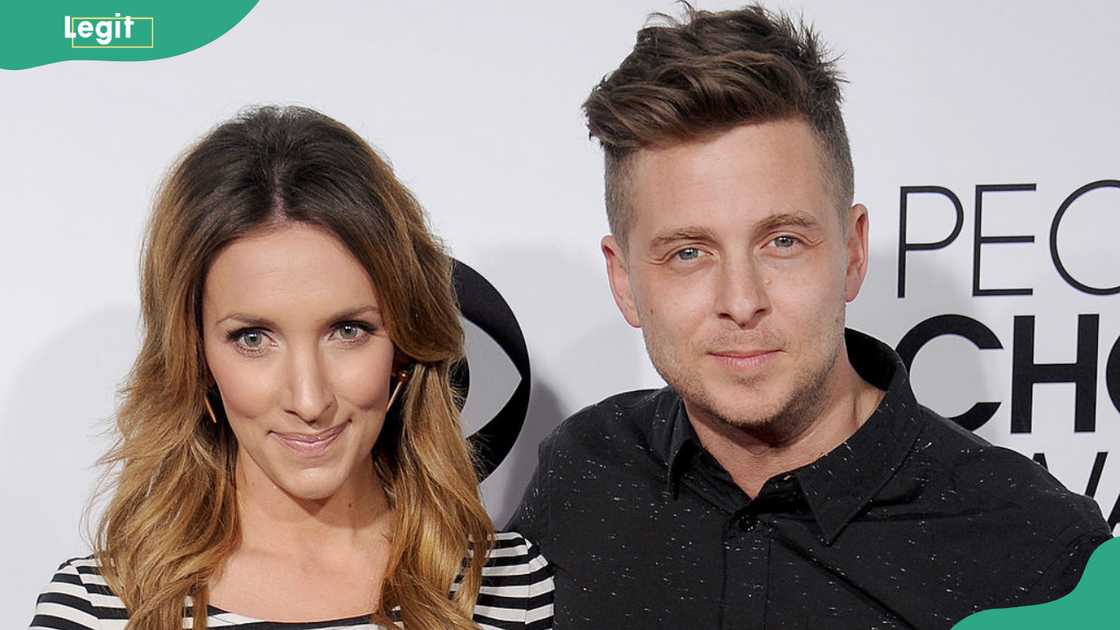 Musician Ryan Tedder of OneRepublic and his wife Genevieve Tedder at Nokia Theatre LA Live in Los Angeles, California Musician Ryan Tedder of OneRepublic and his wife Genevieve Tedder at Nokia Theatre LA Live in Los Angeles, California