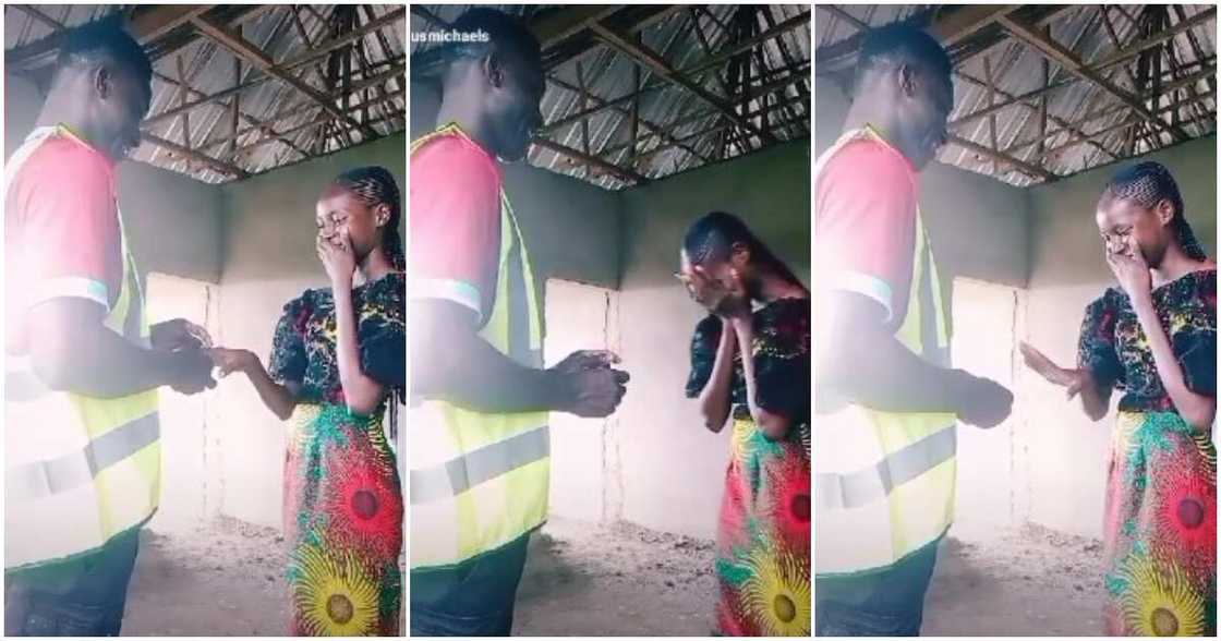 Theophilus Michaels, plumber, girlfriend, proposal Theophilus Michaels, plumber, girlfriend, proposal