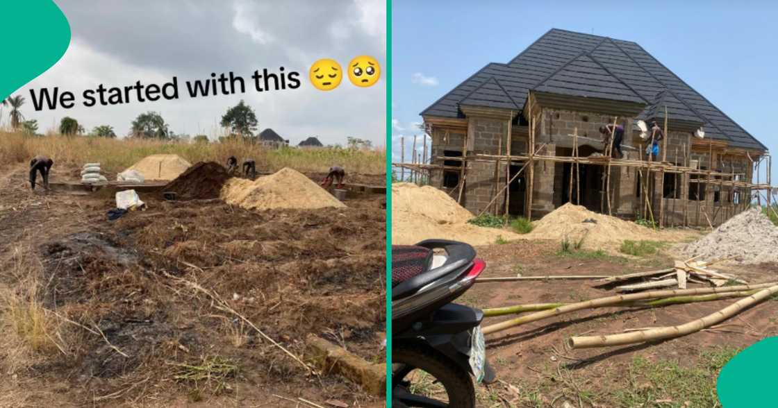 Bungalow with shingles roof/wooden parapet. Bungalow with shingles roof/wooden parapet.