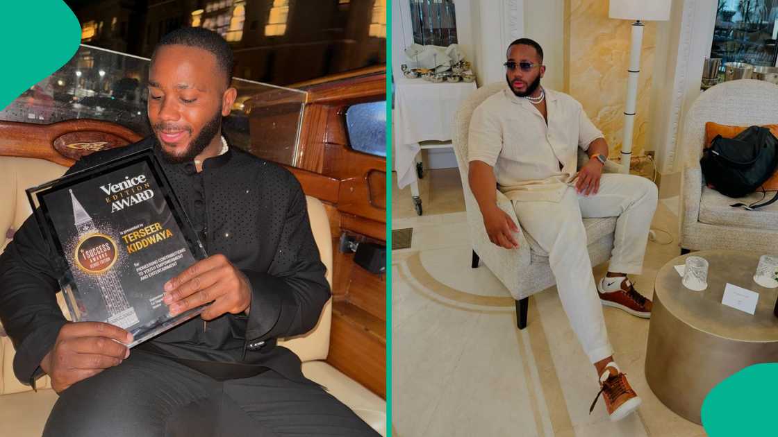 Kiddwaya flaunts new award. Kiddwaya flaunts new award.