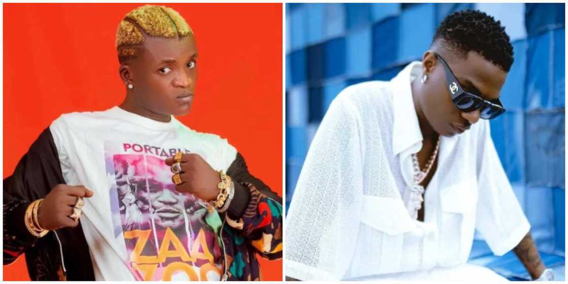 Photos of Portable and Wizkid. Photos of Portable and Wizkid.