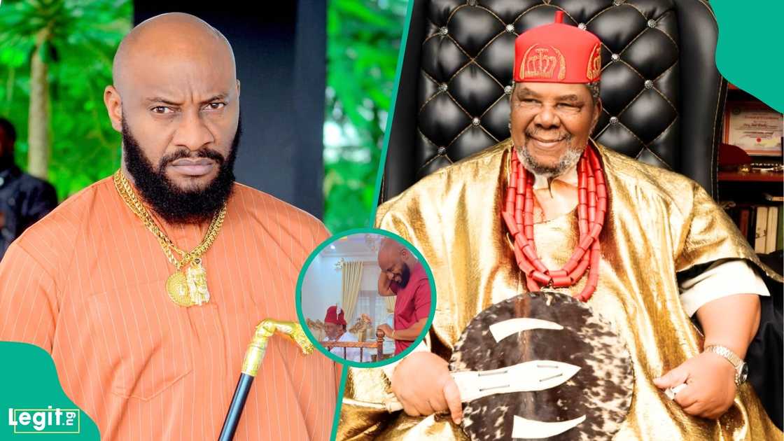 Yul Edochie faces backlash over video with father Pete Edochie Yul Edochie faces backlash over video with father Pete Edochie