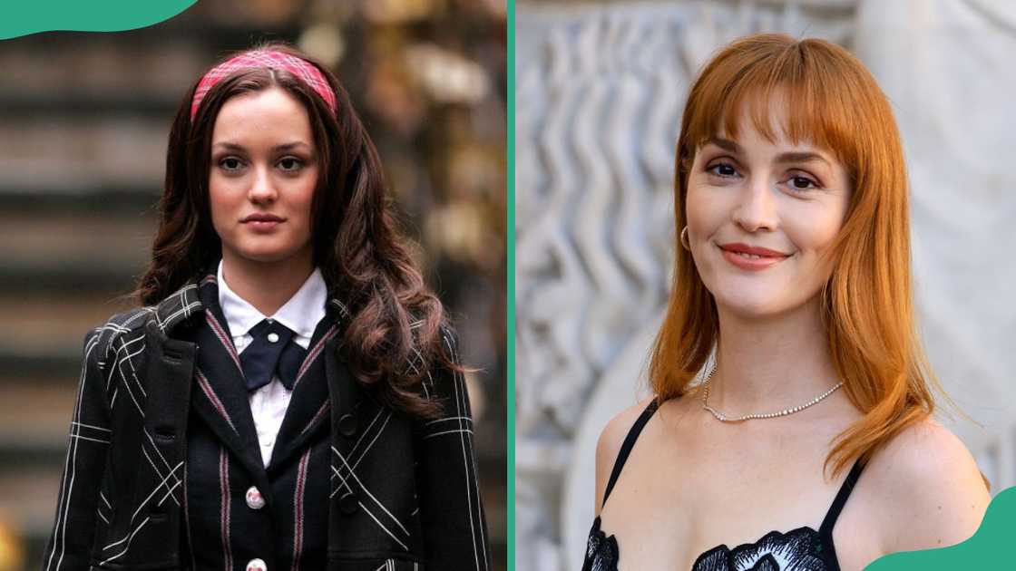 Leighton Meester poses on set and at the Paris Fashion Week Leighton Meester poses on set and at the Paris Fashion Week