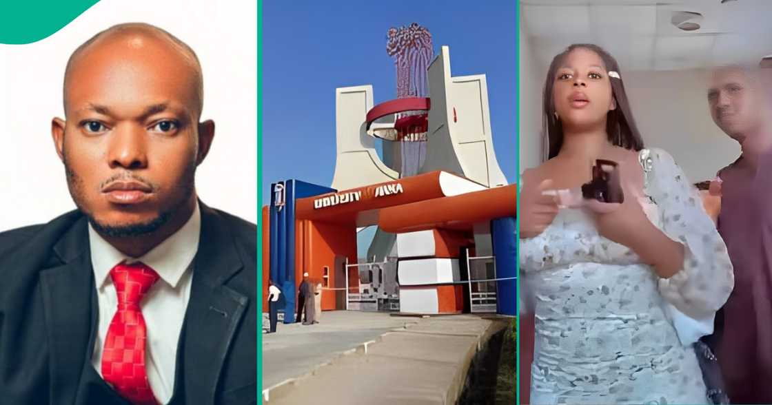 Reactions as PhD candidate releases result of viral Nnamdi Azikiwe University, Awka, Anambra state female student who allegedly assaulted Dr Chukwudi Okoye, a lecturer. Reactions as PhD candidate releases result of viral Nnamdi Azikiwe University, Awka, Anambra state female student who allegedly assaulted Dr Chukwudi Okoye, a lecturer.