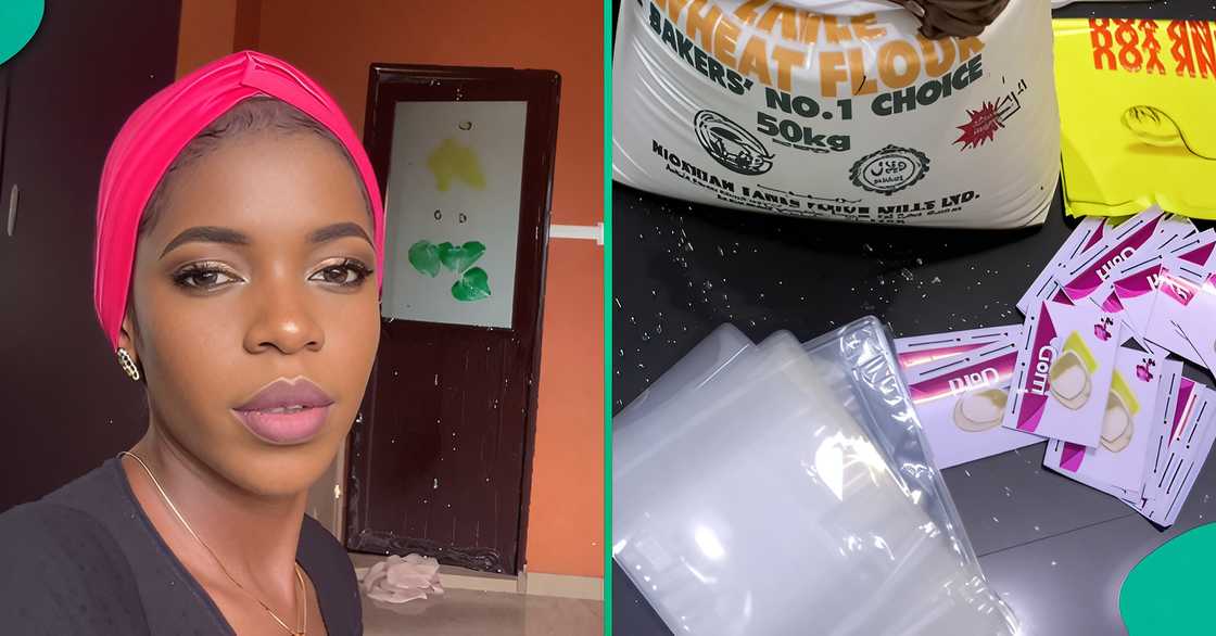 A female corps member shares why she started garri business as netizens hailed her packaging.
