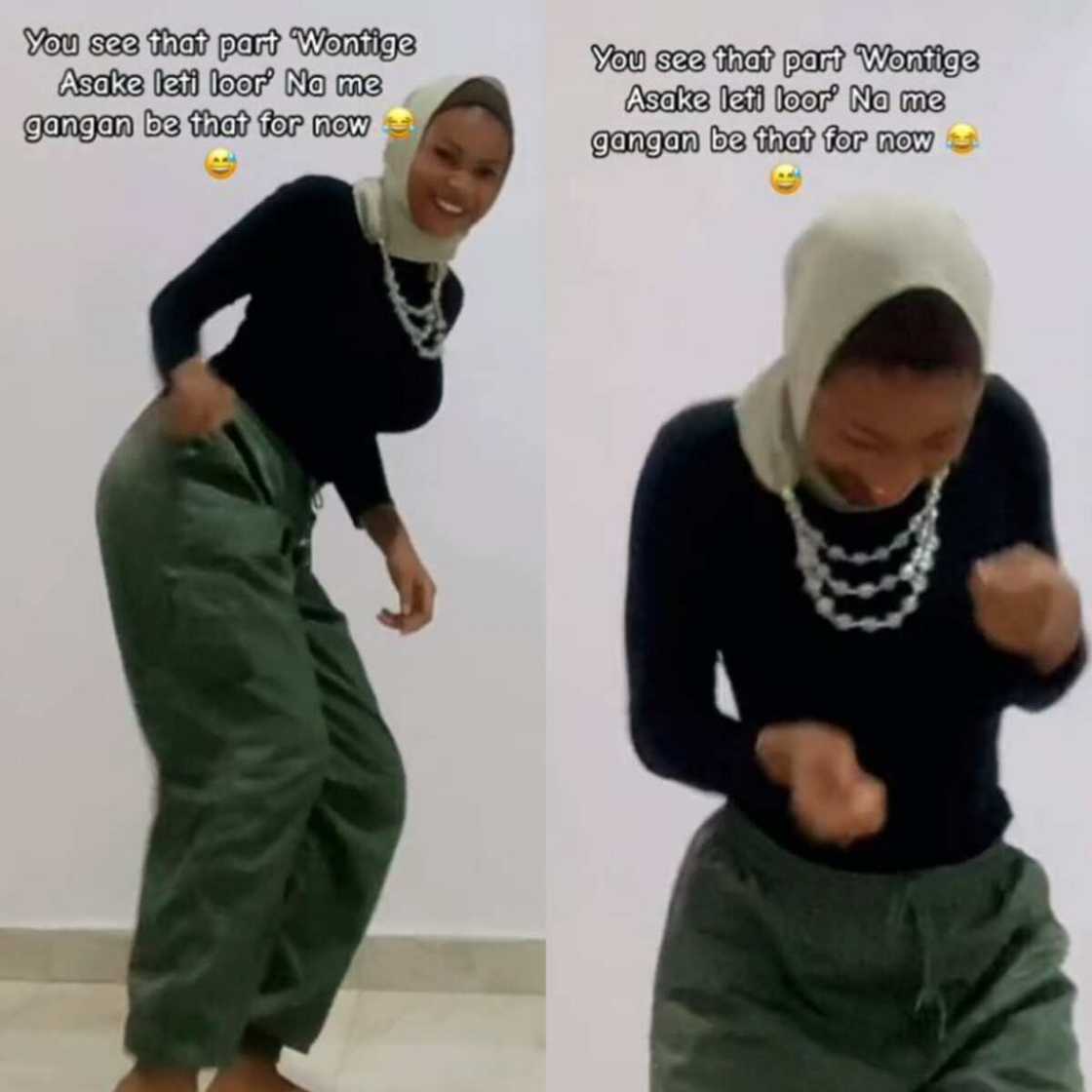 Radiant lady dance happily Radiant lady dance happily