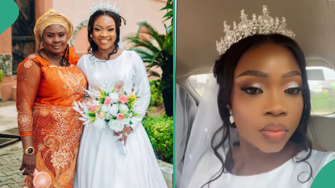 Bride and her stepmother. Bride and her stepmother.