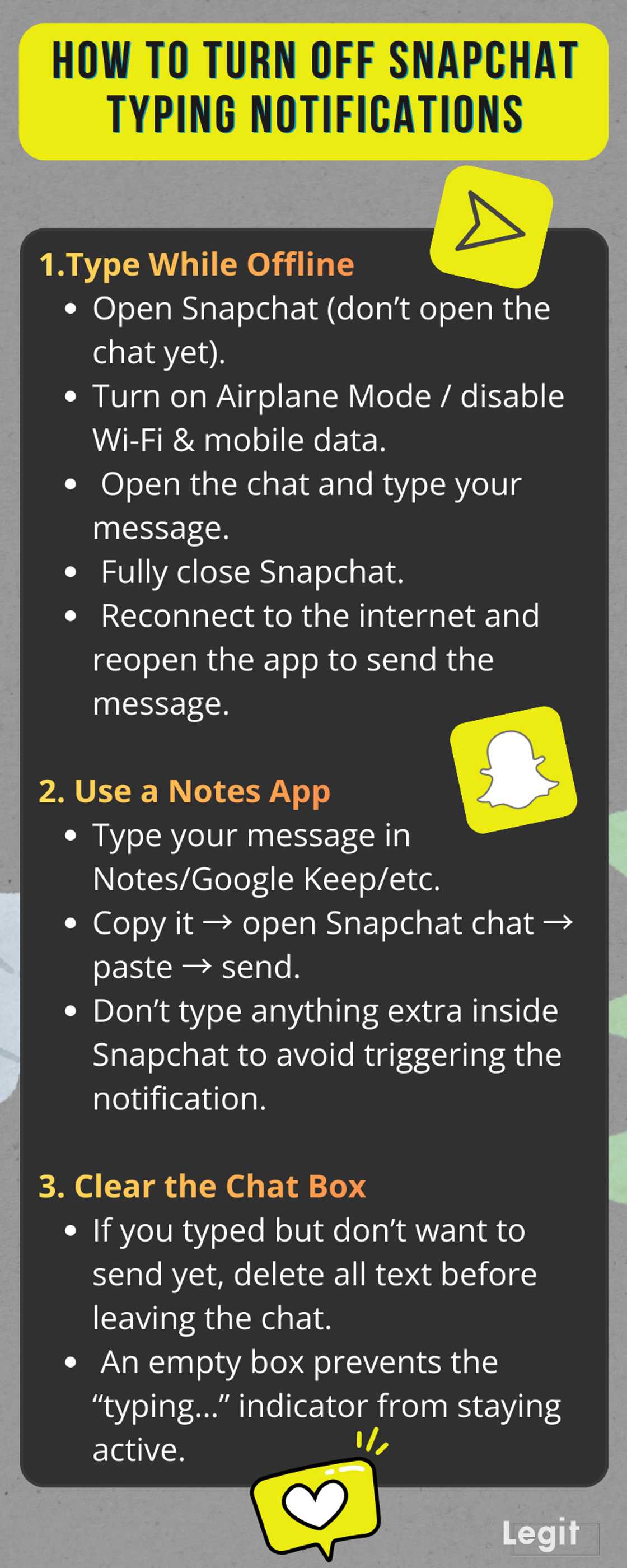 How to Turn Off Snapchat Typing Notifications