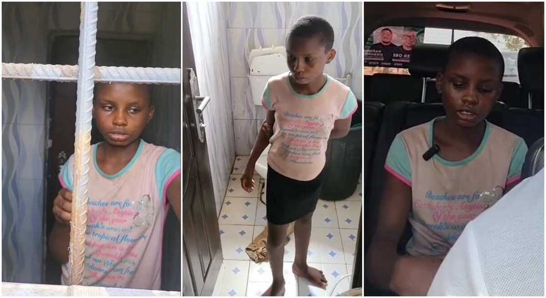 Photos of Blessing Obuseh who was locked inside a toilet. Photos of Blessing Obuseh who was locked inside a toilet.