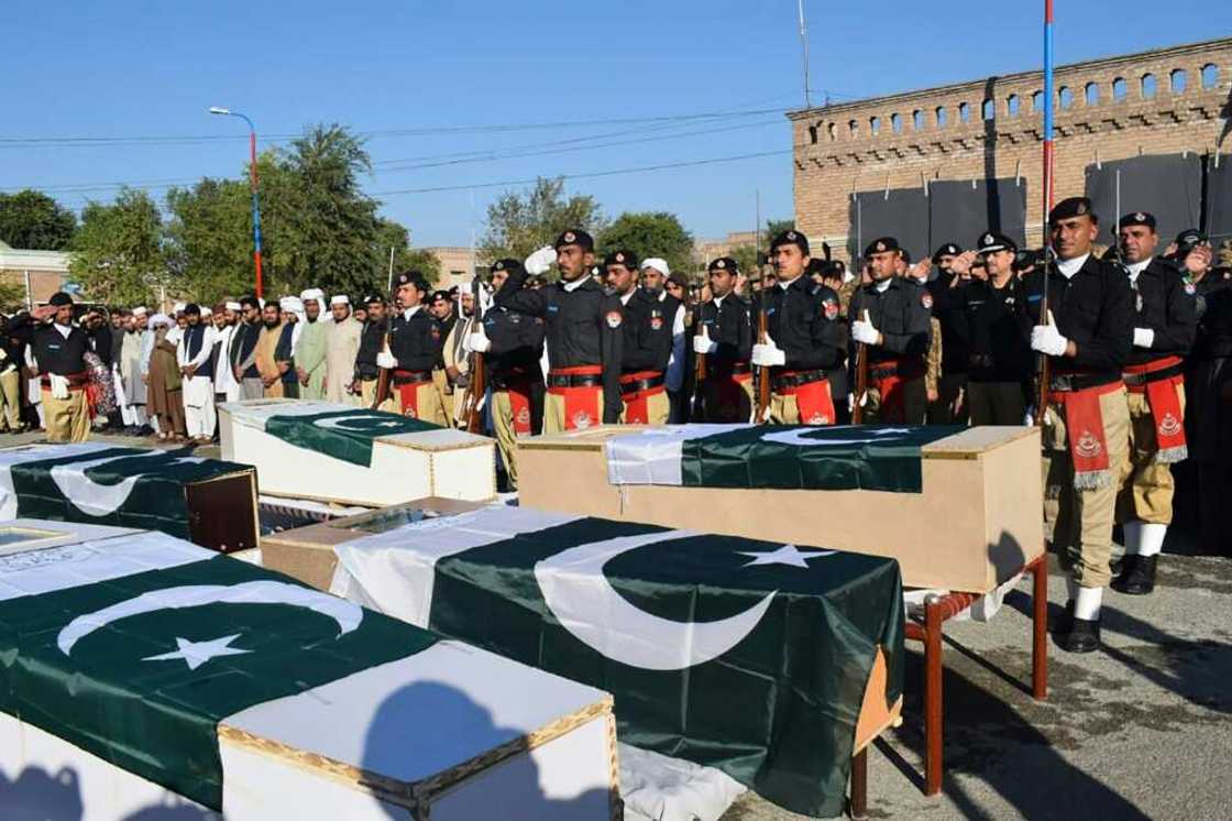 Six police officers were killed in an ambush in northwest Pakistan on November 16, officials said, an assault claimed by the nation's homegrown Taliban Six police officers were killed in an ambush in northwest Pakistan on November 16, officials said, an assault claimed by the nation's homegrown Taliban