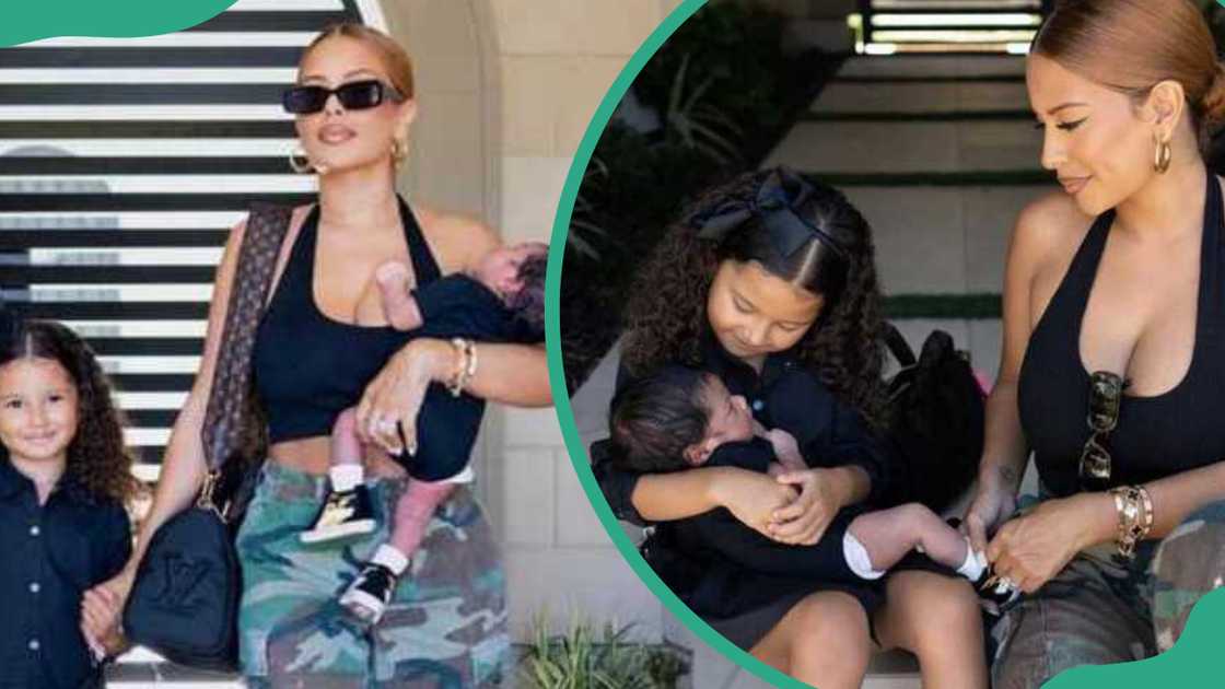 Yris Palmer and her two kids