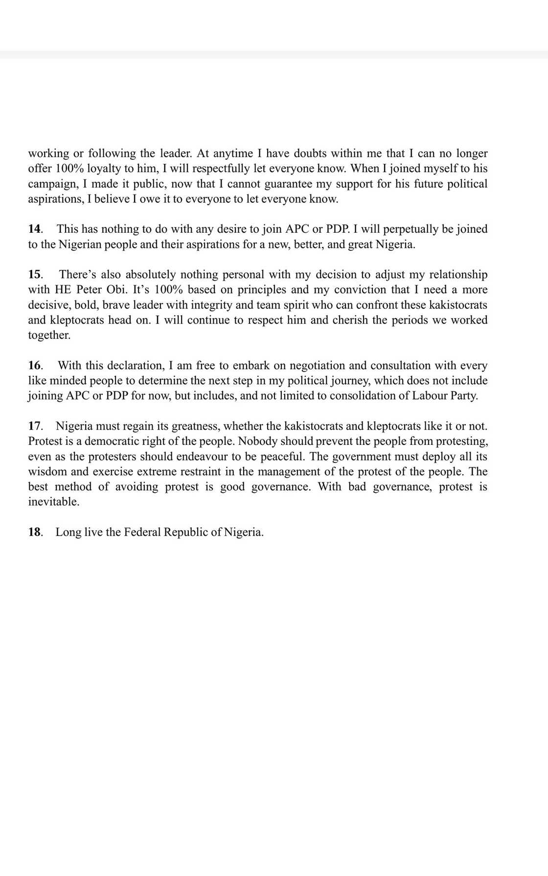 Kenneth Okonkwo dumps Peter Obi and Labour Party Kenneth Okonkwo dumps Peter Obi and Labour Party