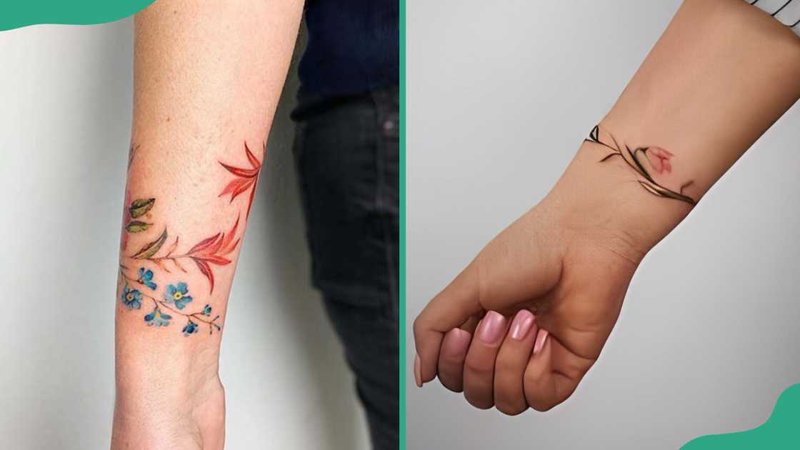 Botanical bracelet tattoo Botanical bracelet tattoo