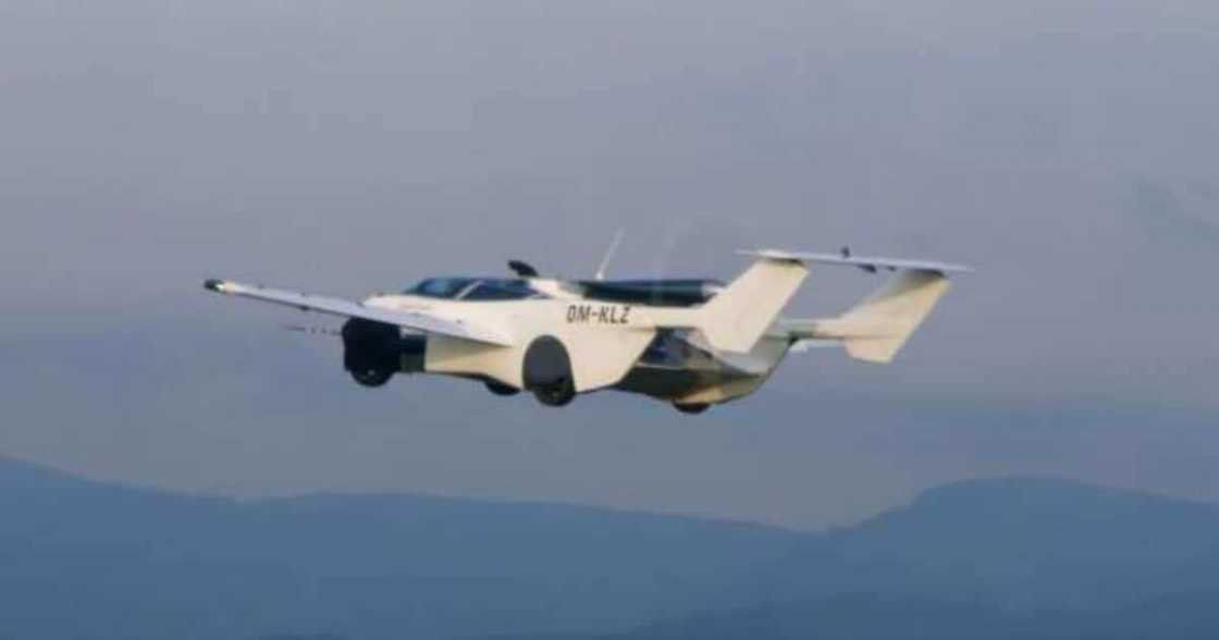 A flying car (pictured) equipped with a BMW engine has complete a 35-minute flight test between two airports. Photo: Dailyhunt. A flying car (pictured) equipped with a BMW engine has complete a 35-minute flight test between two airports. Photo: Dailyhunt.