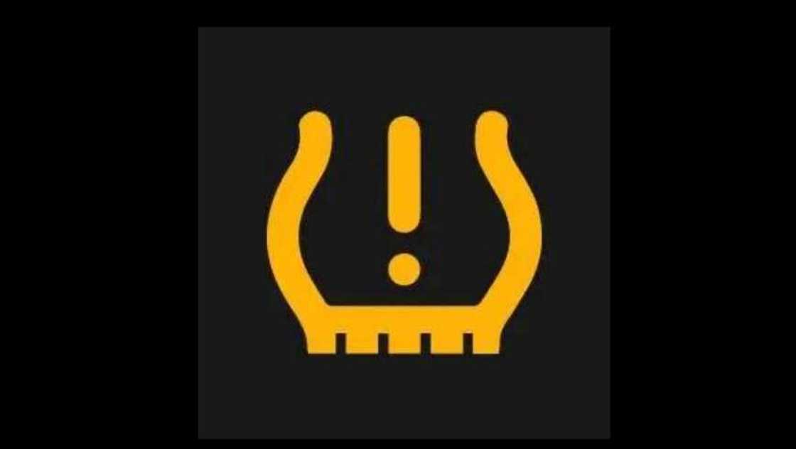 Tyre pressure monitoring system warning light