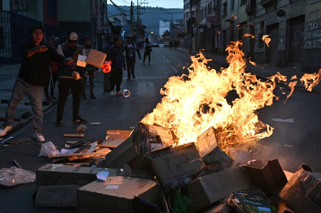 Protesters are angry at the state of the Bolivian economy