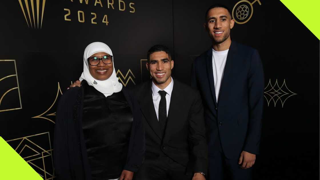 Achraf Hakimi, Marrakech, Morocco, CAF Awards. Achraf Hakimi, Marrakech, Morocco, CAF Awards.