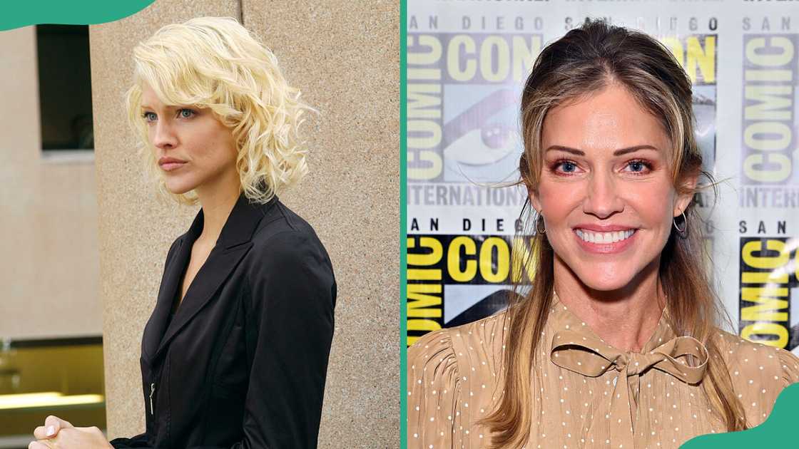 Tricia Helfer in character for Battlestar Galactica. Tricia Helfer at Hilton Bayfront Tricia Helfer in character for Battlestar Galactica. Tricia Helfer at Hilton Bayfront