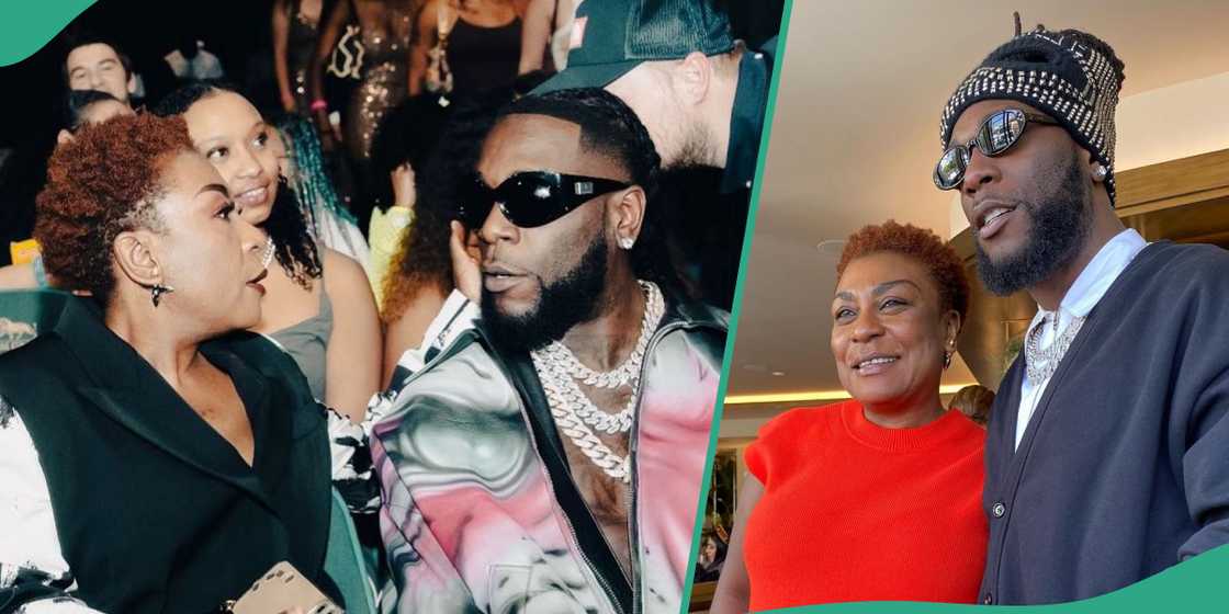 Burna Boy's mother react to son's advert in Dublin.