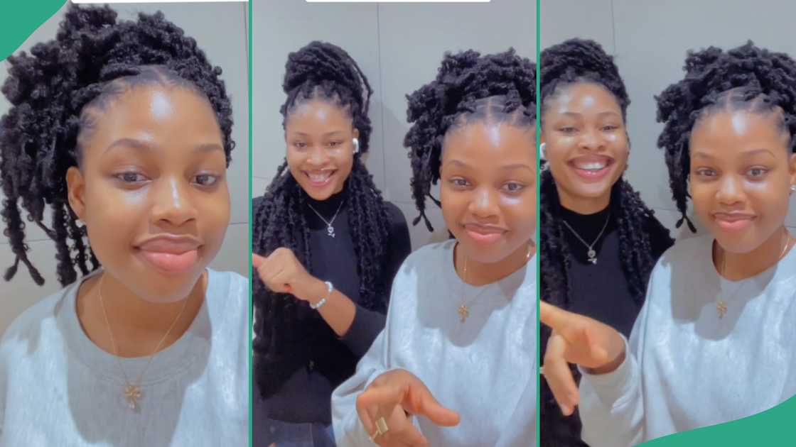 Beautiful lady and her twin sister. Beautiful lady and her twin sister.