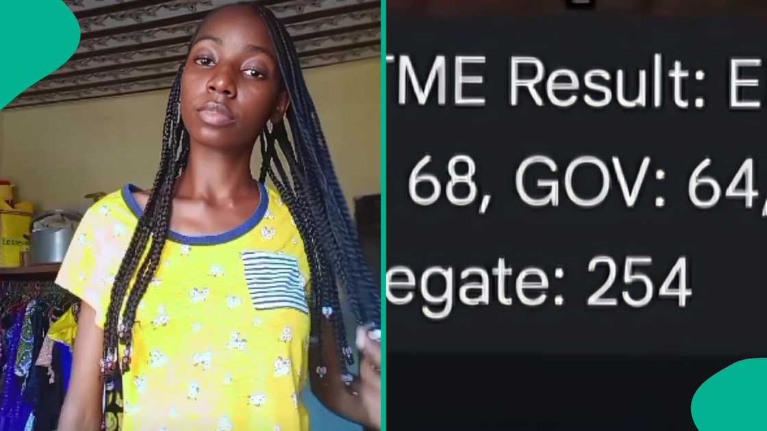 Student celebrates progress after taking JAMB exam three times and achieving her highest score in the latest attempt Student celebrates progress after taking JAMB exam three times and achieving her highest score in the latest attempt