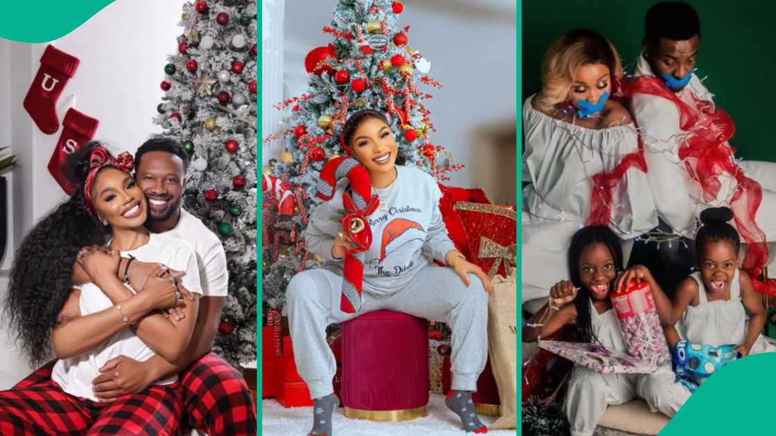 Trending Christmas photos of Nigerian celebrities. Trending Christmas photos of Nigerian celebrities.