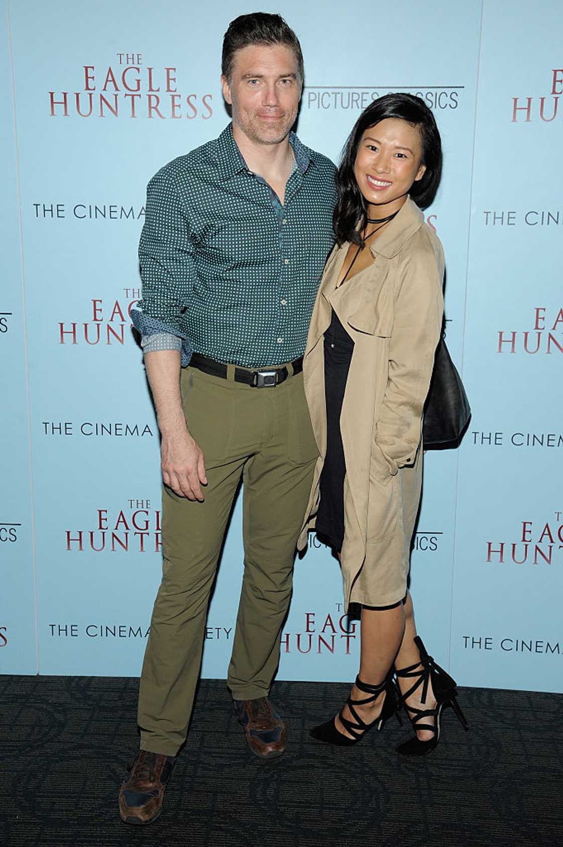 Anson Mount and Darah Trang at the "The Eagle Huntress" screening