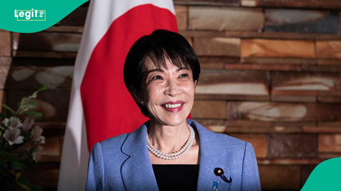 Sanae Takaichi a wajen taro a Japan Sanae Takaichi a wajen taro a Japan