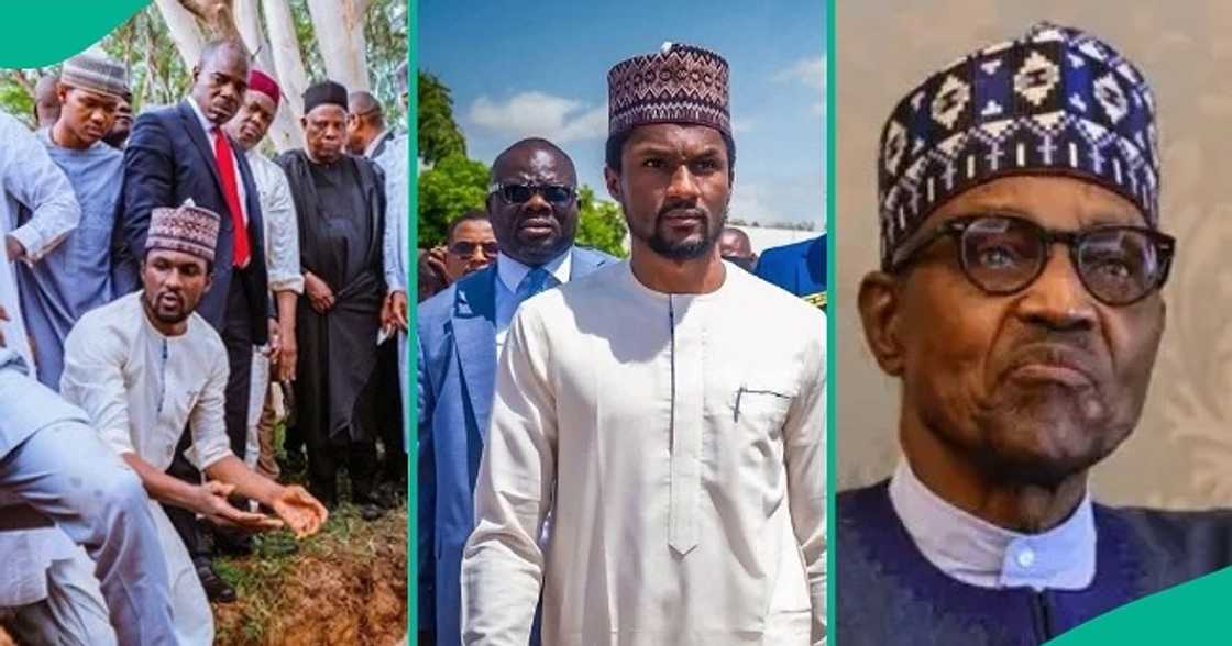 Former President's son Yusuf Buhari praised online for being a devoted and loyal son to his father. Former President's son Yusuf Buhari praised online for being a devoted and loyal son to his father.