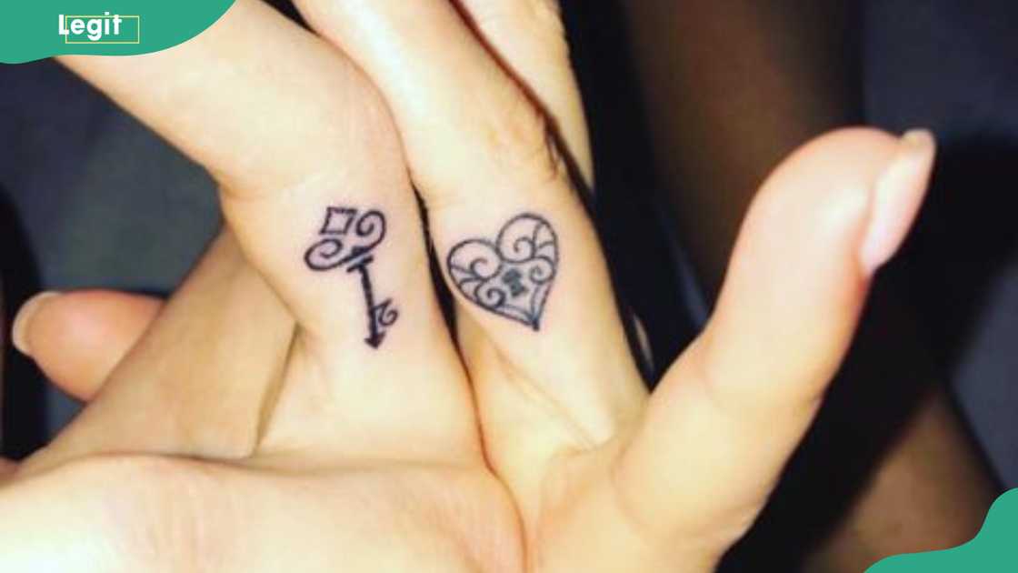 Lock and key 3D tattoo Lock and key 3D tattoo