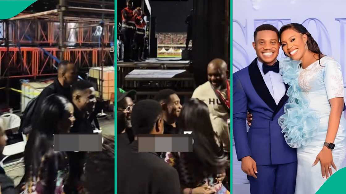 Pastor Jerry Eze and his wife trend for their romantic display after his ministration Pastor Jerry Eze and his wife trend for their romantic display after his ministration