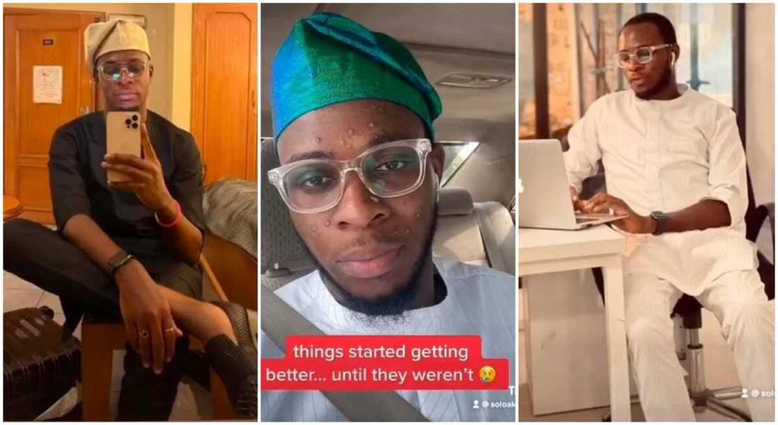 Photos of Solo Akinsanya, Nigerian man healed from colon cancer. Photos of Solo Akinsanya, Nigerian man healed from colon cancer.