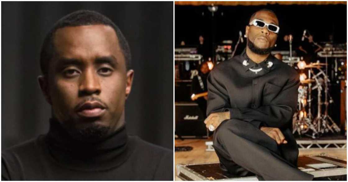 American singer Diddy and Burna Boy American singer Diddy and Burna Boy