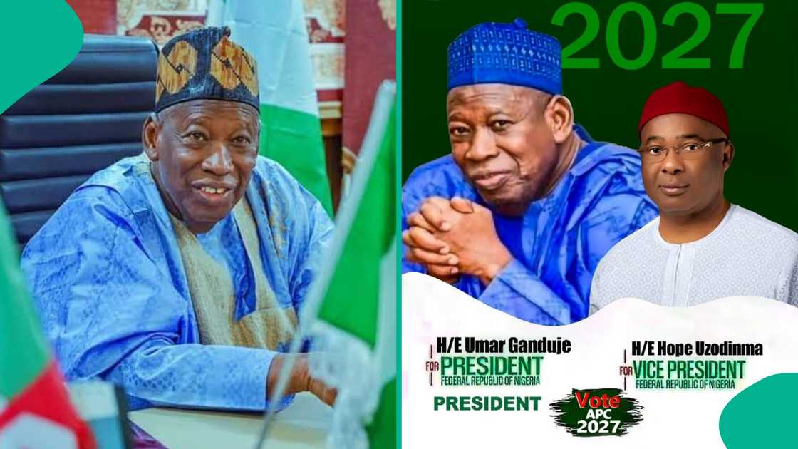 Controversy in APC as Ganduje, Uzodimma posters contesting for presidency flood social media